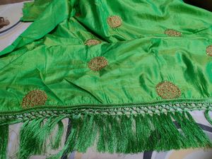 Silk Parrot  Green 💚 Saree