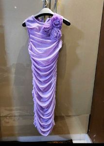 Cover Story Elegant Lavender Ruched Bodycon Dress