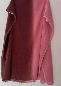 kurti with double color Dupatta