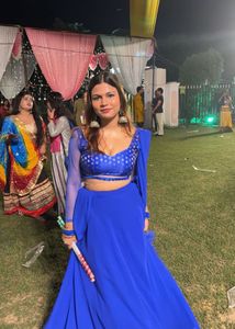 Royal Blue Lehenga Choli Set