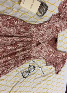 Boho Floral Print Dress