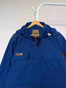 Blue Hooded Jacket