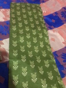 Elegant Green Printed Kurta Fabric