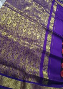 Yellow Nd Red Halfpattu Saree