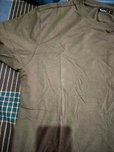 Men's Solid Olive Green T-Shirt
