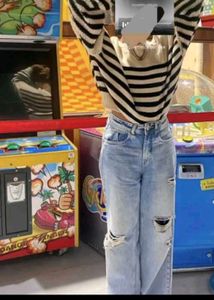 Pinteresty Striped Knit Sweater Zudio