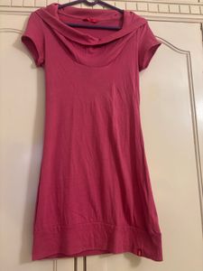 ESPRIT Stylish Pink Cowl Lace Neck  Dress