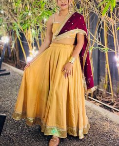 Elegant Yellow Lehenga Choli Set