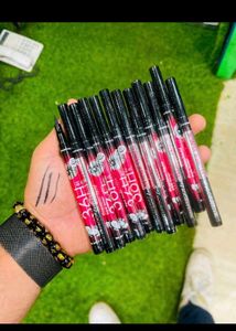 Combo Of 12 Eyeliner And 7 Brush Set