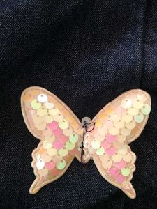 Cute Denim Butterfly Top