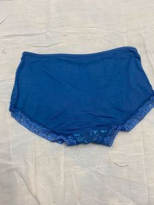 Blue Lace Trim Underwear
