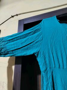 Beautiful Teal Anarkali kurta