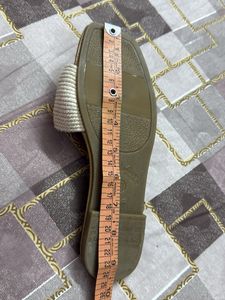 Brand New Cream Braided Flats