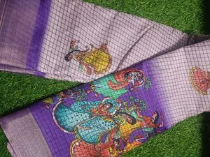Vibrant Women's Saree with Traditional Print