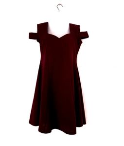 Burgundy Casual Dress (Women's)