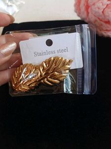 Gold Stainless Steel Earrings