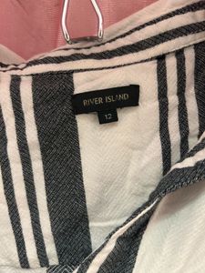 Striped Button-Up Cotton Dress