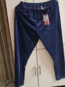 Cozy Blue Velvet Pajama Pants