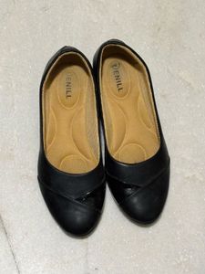 Black Wedge Heel Bellies