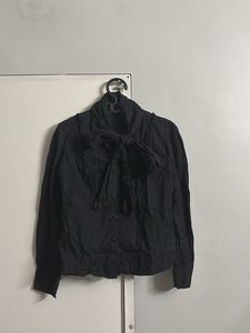 Black Bow Blouse