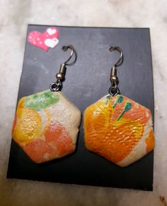 Funky Fruit Slice Earrings