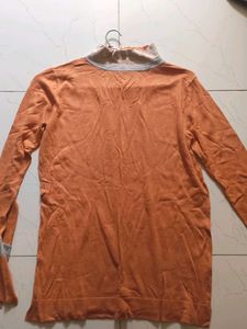 Orange Long Sleeve Top