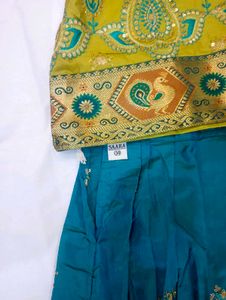 Elegant Lehenga (Silk Paavadai set) for Girls