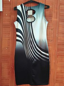 Patterned Bodycon Mini Dress