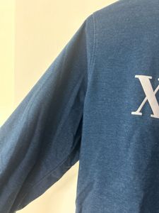 Men's Blue "XCVI" Long Sleeve T-Shirt