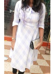 Chic Gingham Fit &amp; Flare Dress