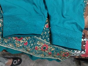 Beautiful Teal Embroidered Kurta