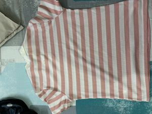 Striped "Amour" Top