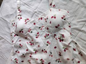Cute Strawberry Print Summer Dress