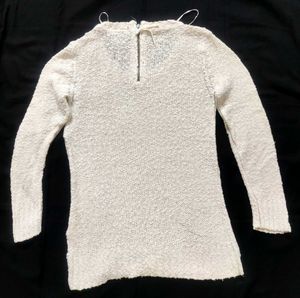H&amp;M Branded Off-White Knit Sweater ✨