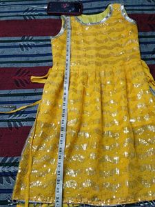 Adorable Yellow Ethnic Dress