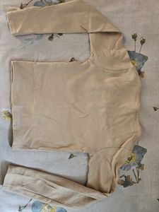 Crop Top With Full Length Sleeves