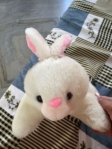 Cute White Bunny Plush Toy