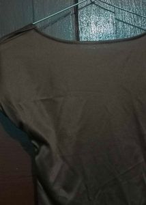 Stylish Brown Backless Top
