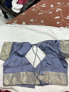 Elegant Lavender Silk Saree