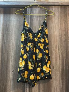 H&amp;M Lemon Print Romper