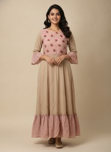 Elegant Floral Kurta anarkali