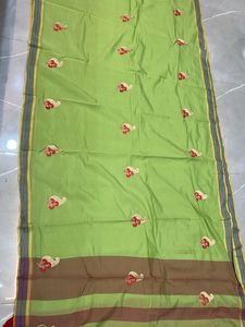 Green Handloom Saree - New