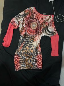 Unique one shoulder Mini Dress