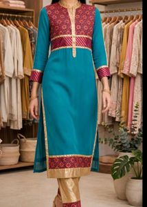 Elegant Teal Kurti
