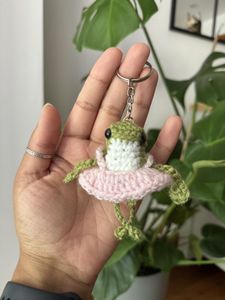 Cute Crocheted Froggy Charm