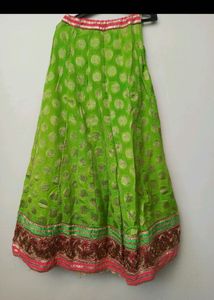 Navratri vibrant green garba outfit