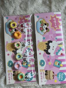 Cute Donut &amp; Dessert Keychain Set