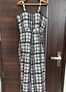 Comfy Checkered Jumpsuit
