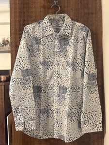 JACK AND JONES Men's Printed Long Sleeve Shirt