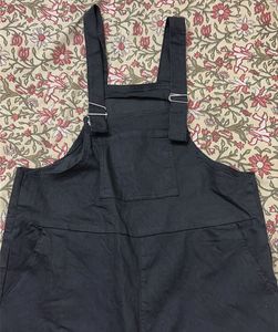 Black Wide Leg dungaree